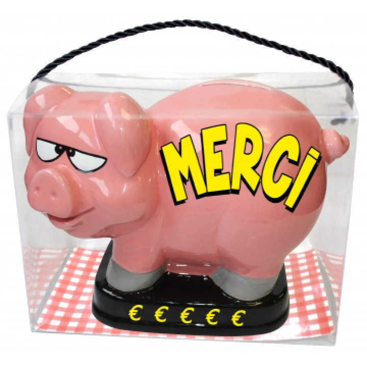 Tirelire Cochon Merci 1 Tirelire Cochon Merci